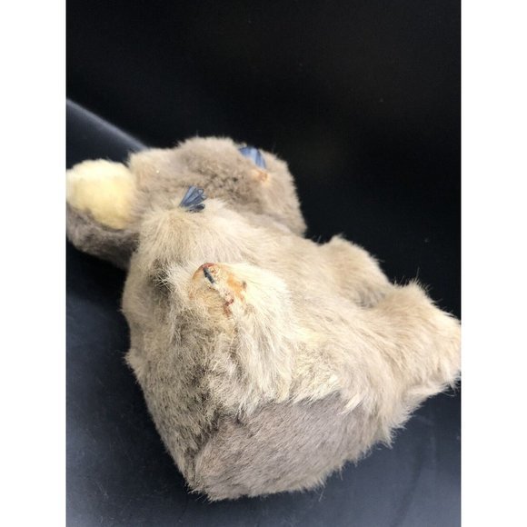 VTG Australian Koala Bear plush w Real Kangaroo Wallaby FUR Claws 6” Cute Fluffy - Picture 4 of 5
